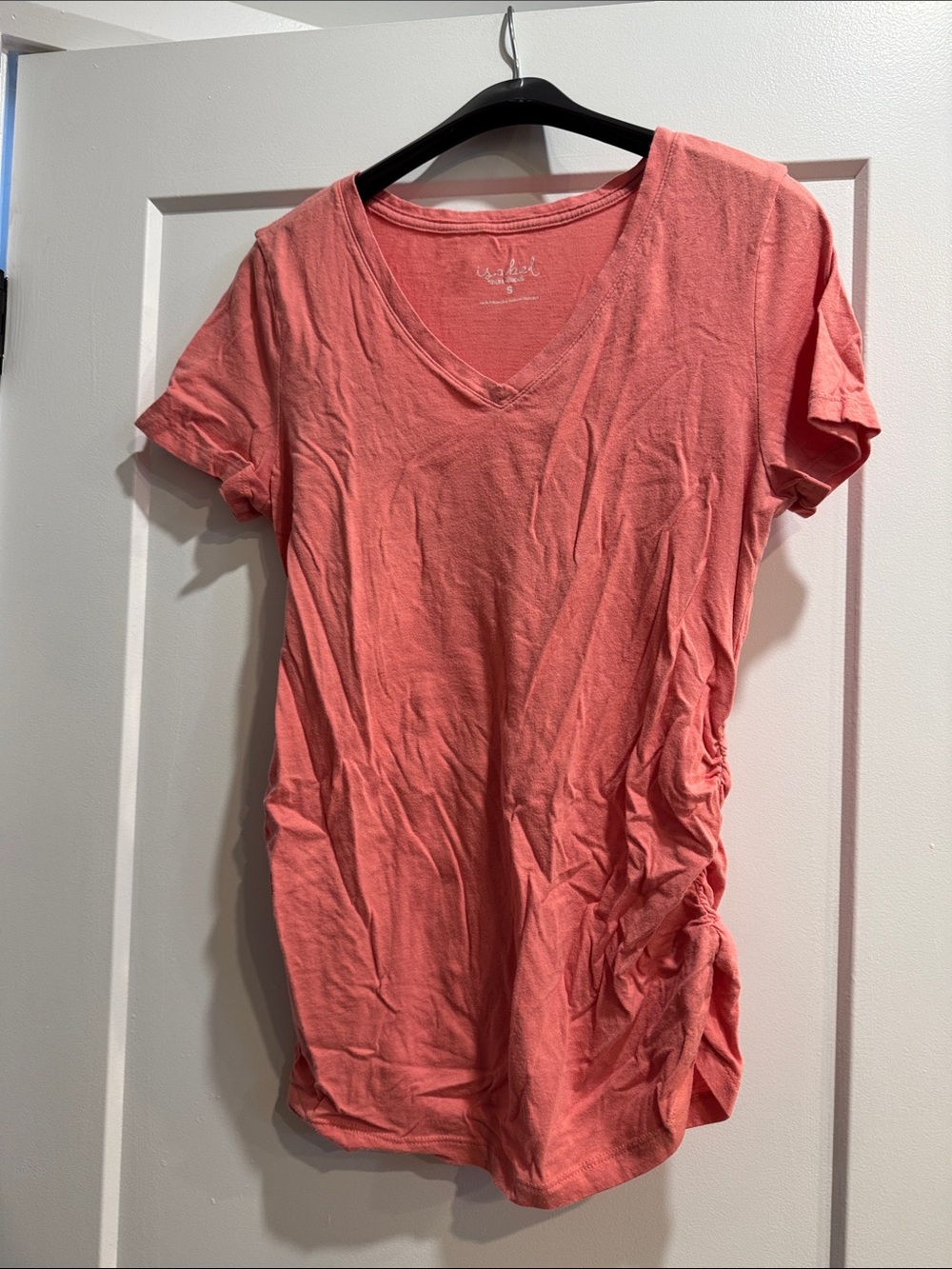 Isabel Maternity by Ingrid & Isabel Coral V-Neck Short Sleeve Tee